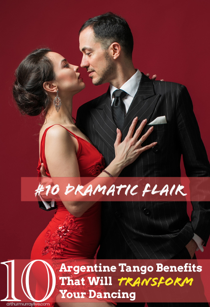 Argentine tango dramatic flair with elegant couple